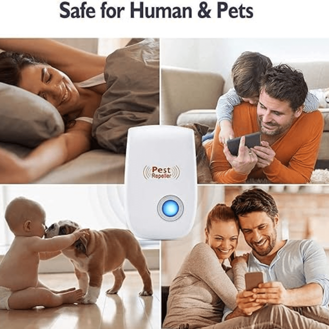 Pack Pest Repeller™ Ultra - Shield – Repelente Ultrasónico Electrónico de Plagas (Paquete de 6) - ClickStore Honduras