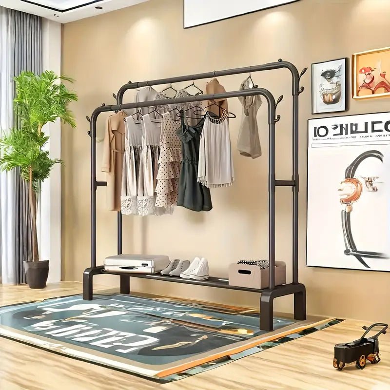 Atelier Rack — Perchero Doble con Estantes (Edición Importada) 1 año de Garantia - ClickStore Honduras