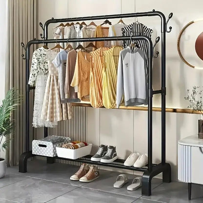 Atelier Rack — Perchero Doble con Estantes (Edición Importada) 1 año de Garantia - ClickStore Honduras