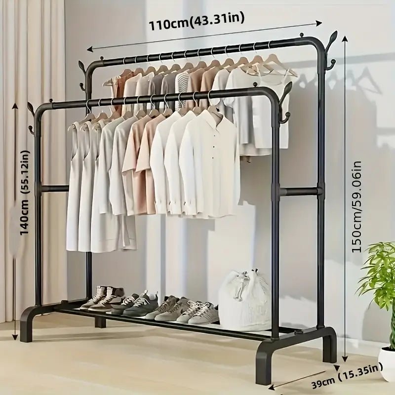 Atelier Rack — Perchero Doble con Estantes (Edición Importada) 1 año de Garantia - ClickStore Honduras