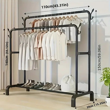 Atelier Rack — Perchero Doble con Estantes (Edición Importada) 1 año de Garantia - ClickStore Honduras
