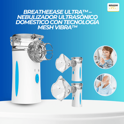 BreatheEase Ultra™ – Nebulizador Ultrasónico Doméstico con Tecnología Mesh Vibra™ - ClickStore Honduras