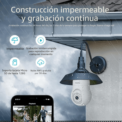 BulbCam 4K 360™ – Cámara de Seguridad en Foco Con garantía y protección extendida - ClickStore Honduras