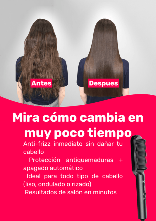 CEPILLO ALISADOR LISPRO PREMIUM | ANTI FRIZZ+ 1 AÑO GARANTIA EXCLUSIVA - ClickStore Honduras