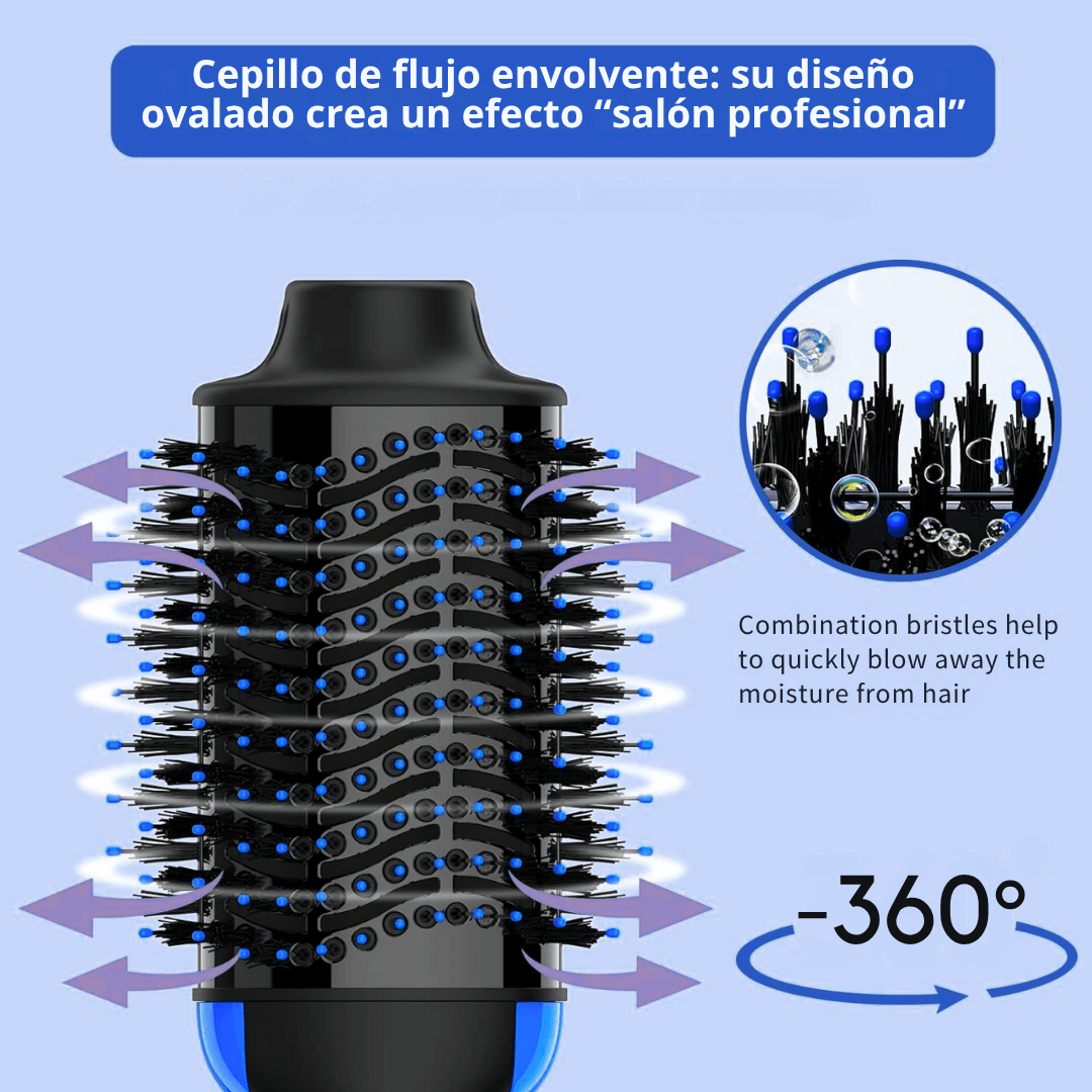 Cepillo Secador 3 en 1 con Tecnología IonAir 360°™ de Volumen y Brillo Instantáneo - ClickStore Honduras