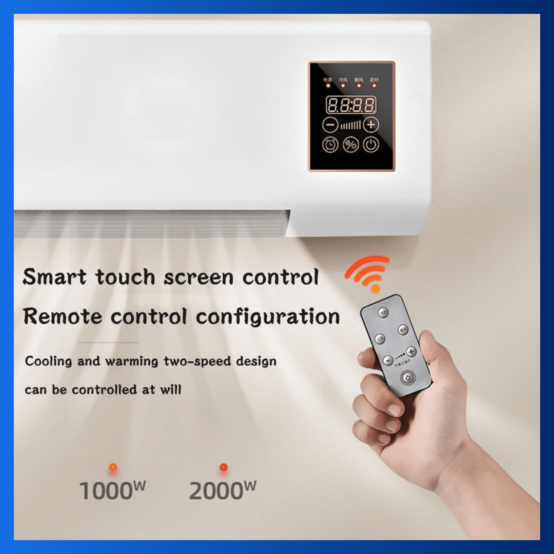 CoolDual™ – Aire Acondicionado Portátil 2 - en - 1 con Montaje Mural, Silencioso y Smart - ClickStore Honduras