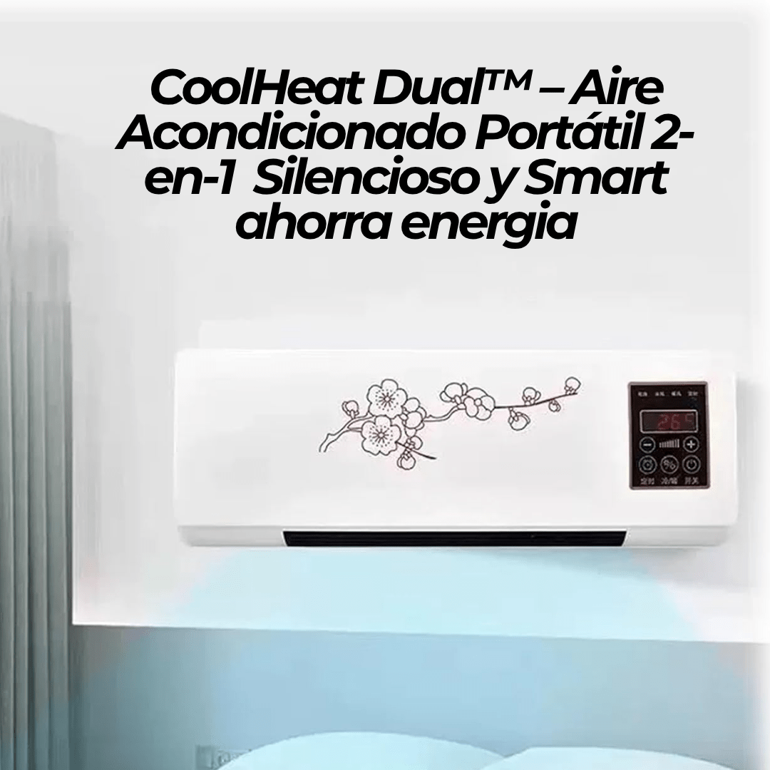 CoolDual™ – Aire Acondicionado Portátil 2 - en - 1 con Montaje Mural, Silencioso y Smart - ClickStore Honduras