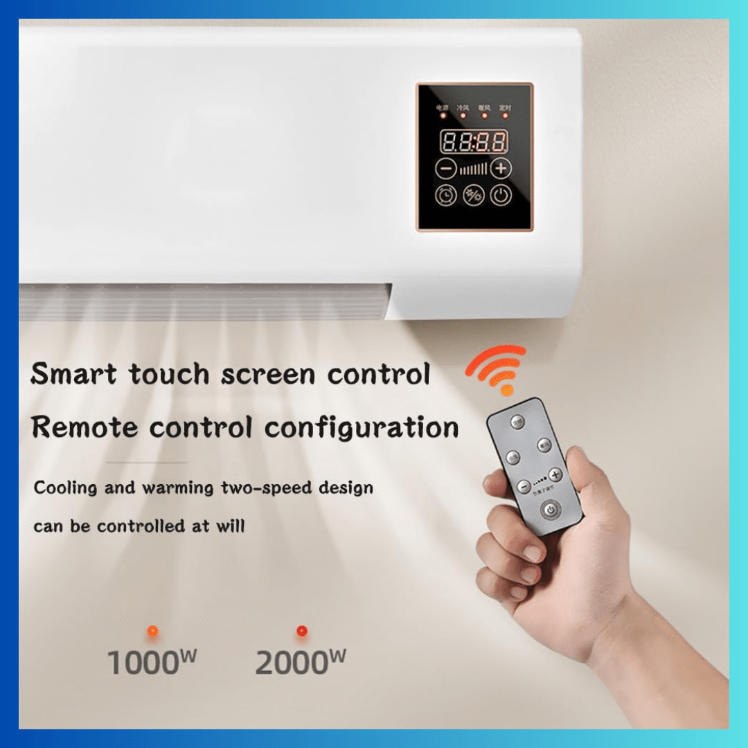 CoolDual™ – Aire Acondicionado Portátil 2 - en - 1 con Montaje Mural, Silencioso y Smart - ClickStore Honduras