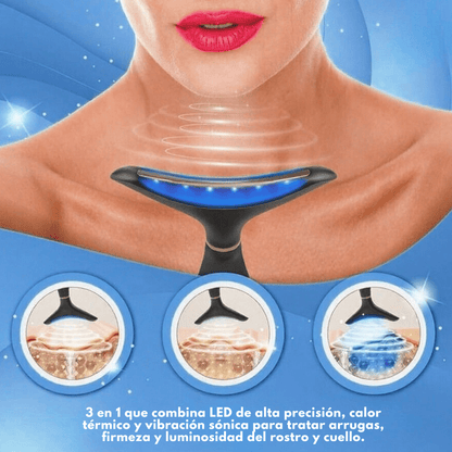 GlowLift Pro™ – Dispositivo Facial LED 3 en 1 con Tecnología GoldRadiance™ - ClickStore Honduras