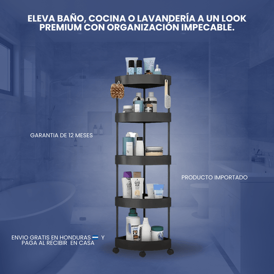 MaxRack™ – Torre Organizador 5 Niveles Multiusos GARANTÍA Y PROTECCIÓN 12 MESES - ClickStore Honduras