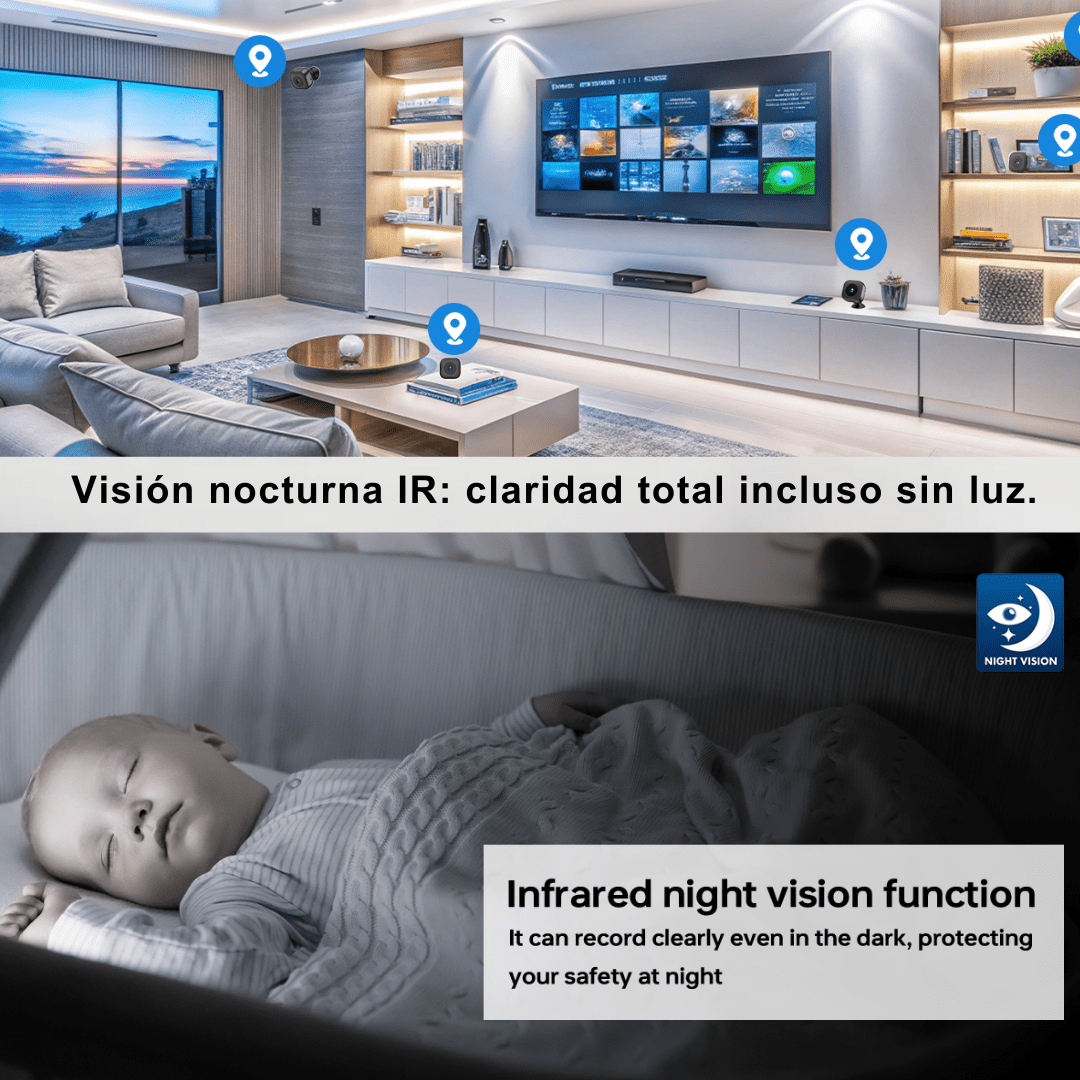 Micro Cámara Portátil 4K de Seguridad Inteligente. - ClickStore Honduras