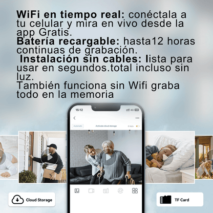 Micro Cámara Portátil 4K de Seguridad Inteligente. - ClickStore Honduras