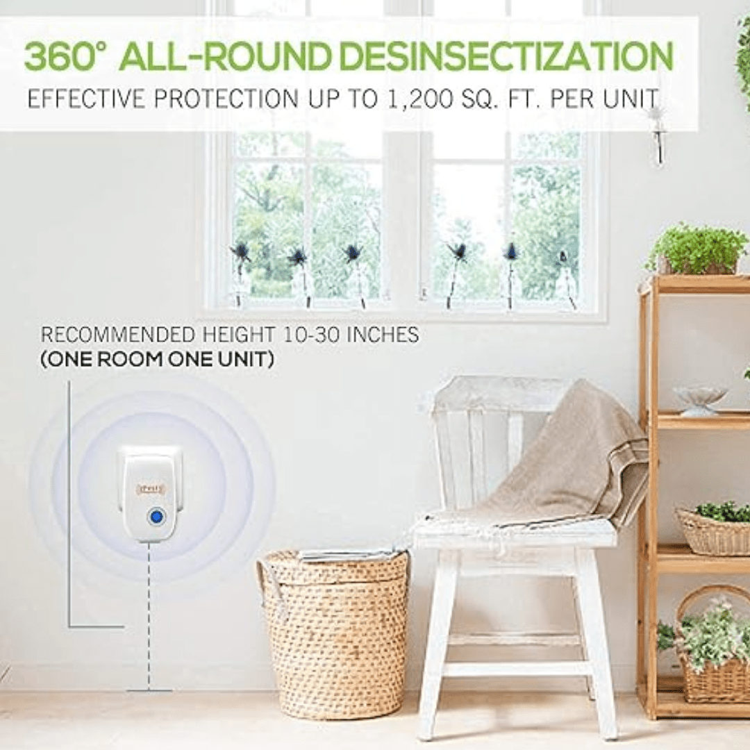 Pack Pest Repeller™ Ultra - Shield – Repelente Ultrasónico Electrónico de Plagas (Paquete de 6) - ClickStore Honduras