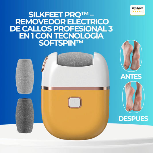 SilkFeet Pro™ – Removedor Eléctrico de Callos Profesional 3 en 1 con Tecnología SoftSpin™ - ClickStore Honduras