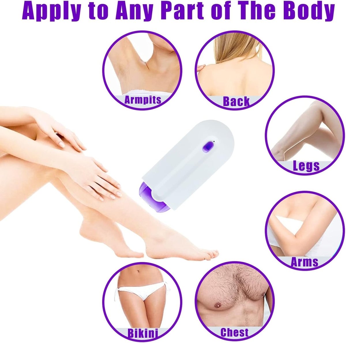 SilkLight™ – Depiladora Recargable con Luz LED para Rostro y Cuerpo 12 meses garantia - ClickStore Honduras